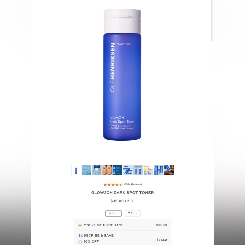Ole Henriksen Glow2OH Dark Spot Toner - Vibrant Blue